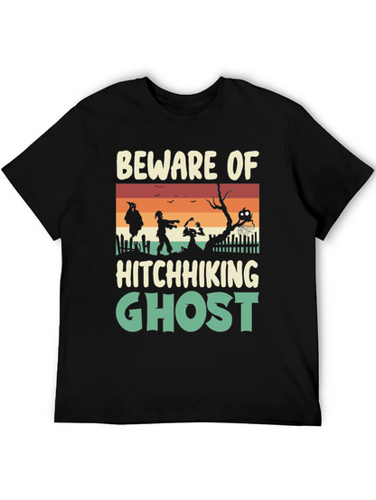 Beware Hitchhiking Ghost Graphic Tee