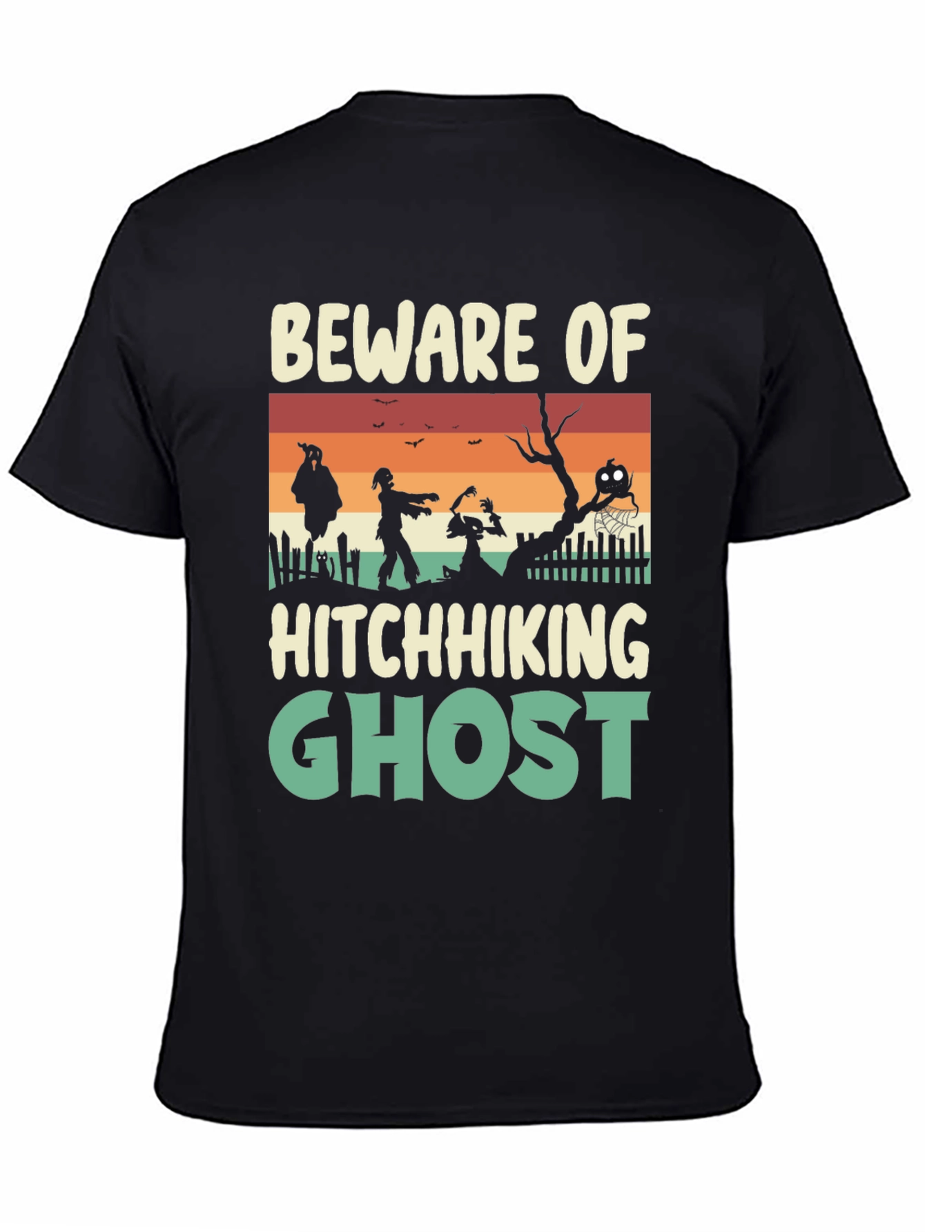 Beware Hitchhiking Ghost Graphic Tee