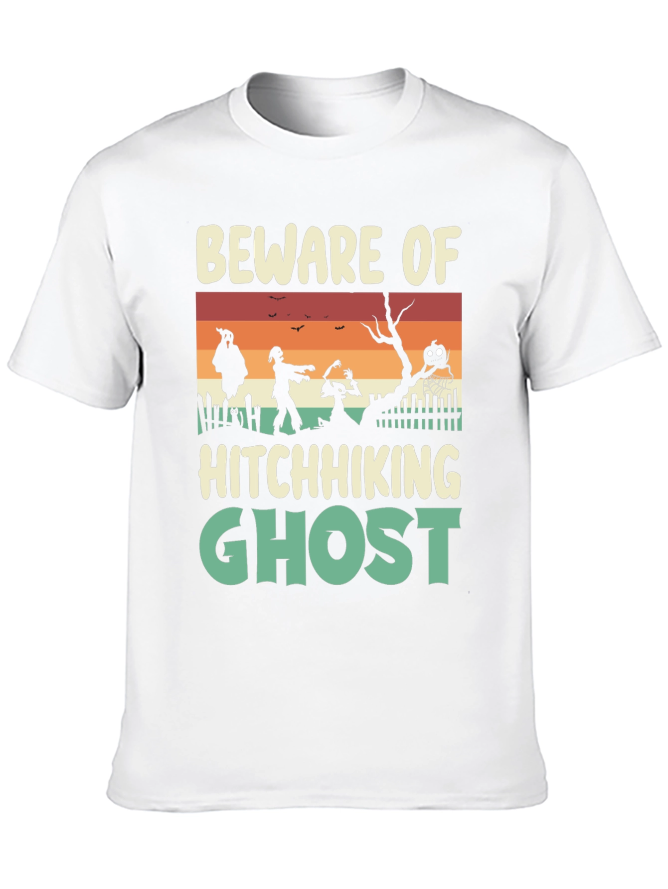 Beware Hitchhiking Ghost Graphic Tee
