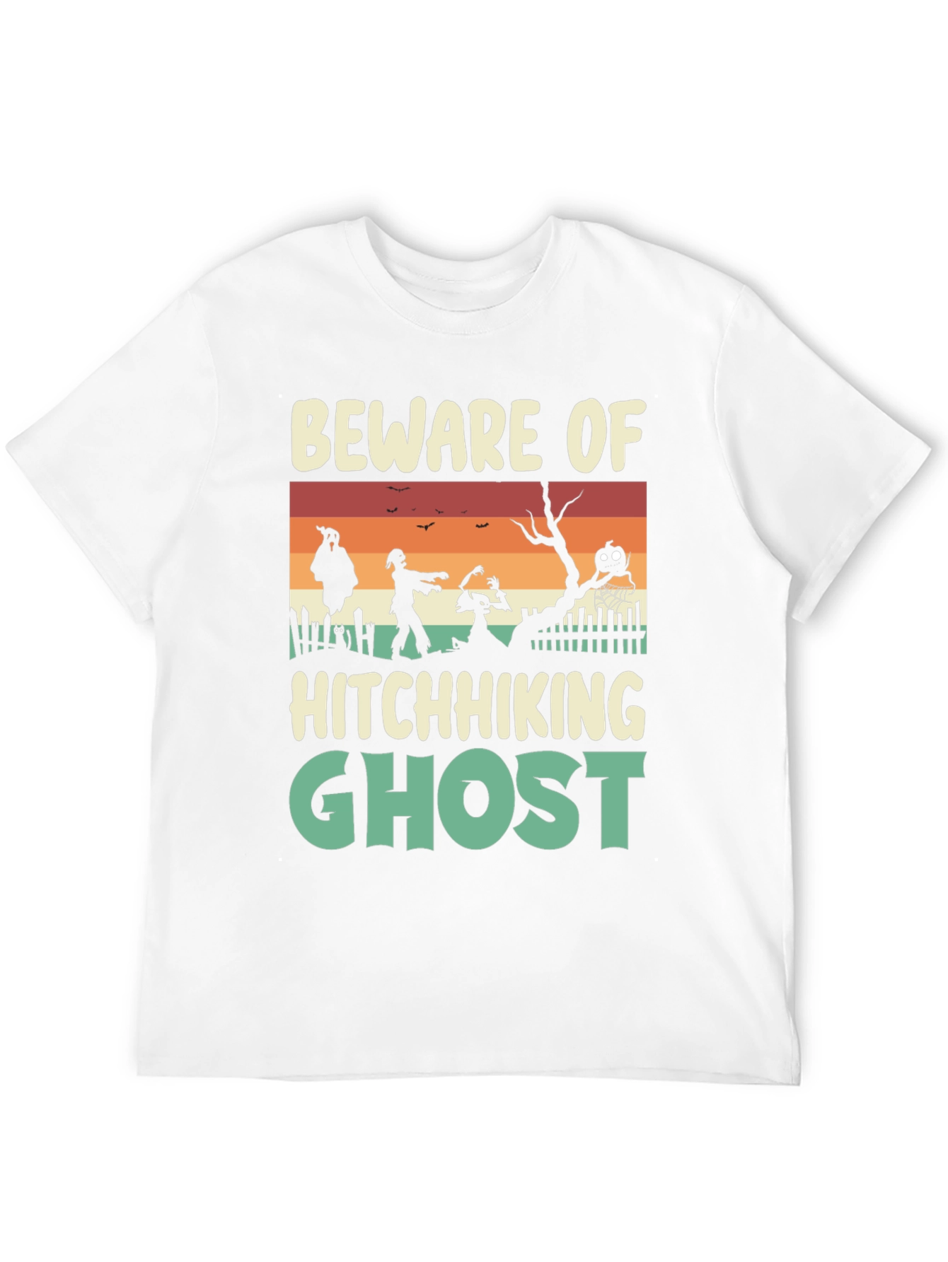 Beware Hitchhiking Ghost Graphic Tee