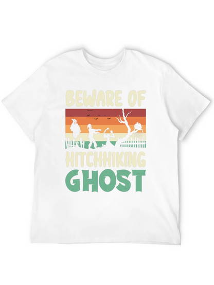 Beware Hitchhiking Ghost Graphic Tee