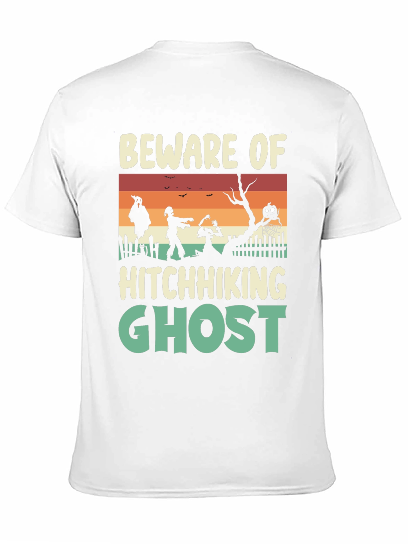 Beware Hitchhiking Ghost Graphic Tee