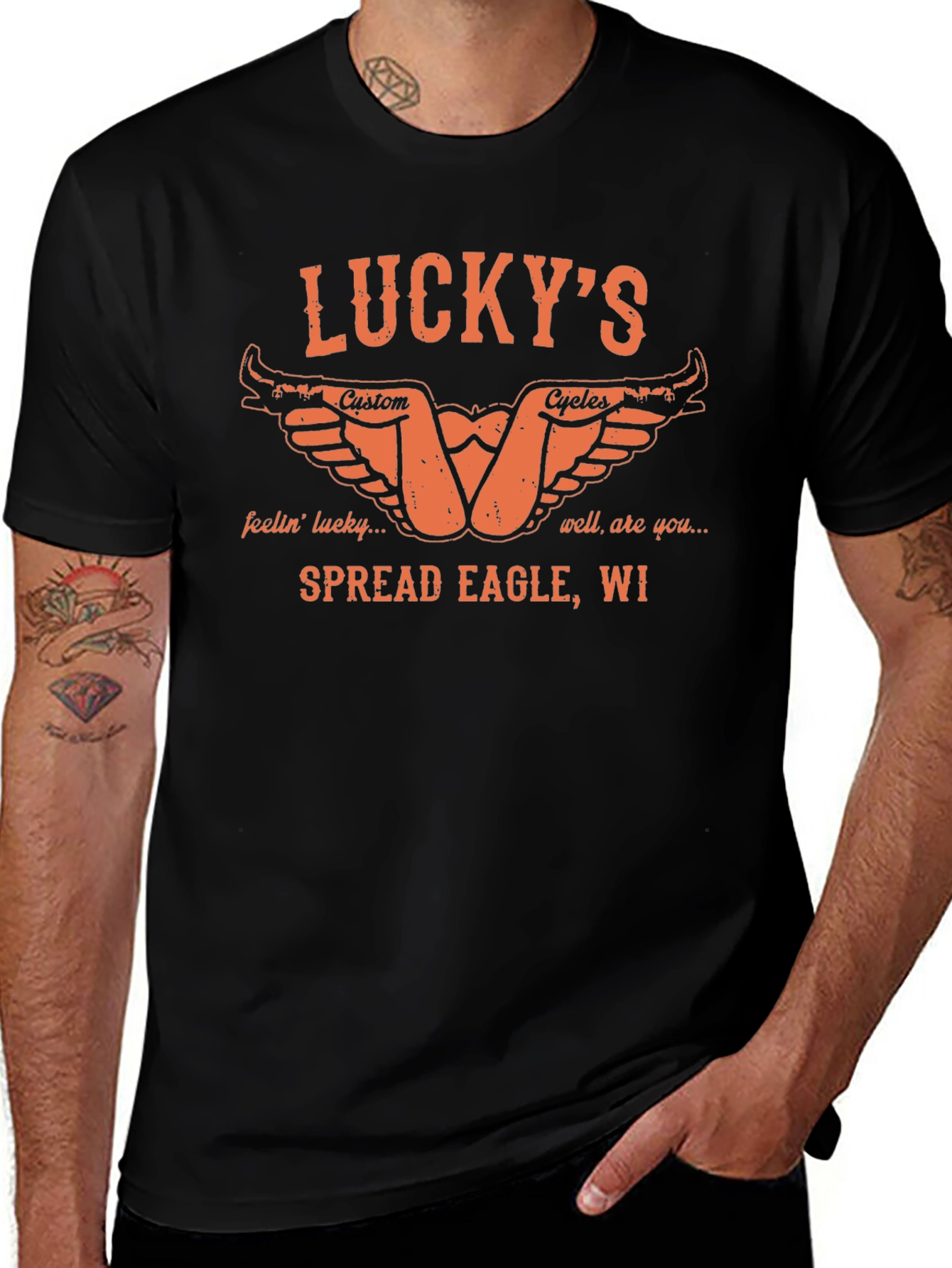 Luckys Custom Cycles T-Shirt