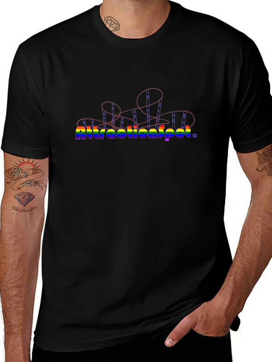 Attractionspot Rainbow Rollercoaster T-Shirt