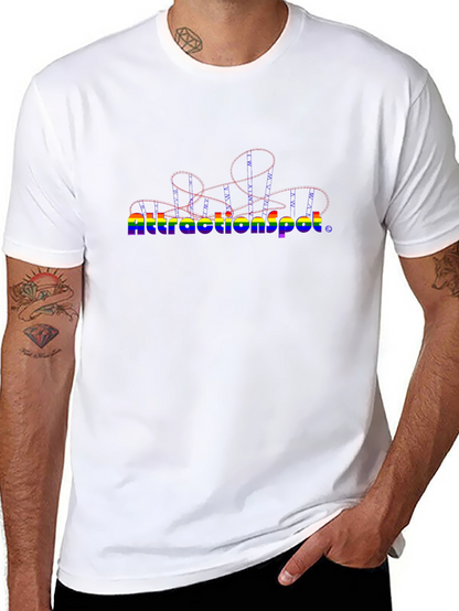 Attractionspot Rainbow Rollercoaster T-Shirt
