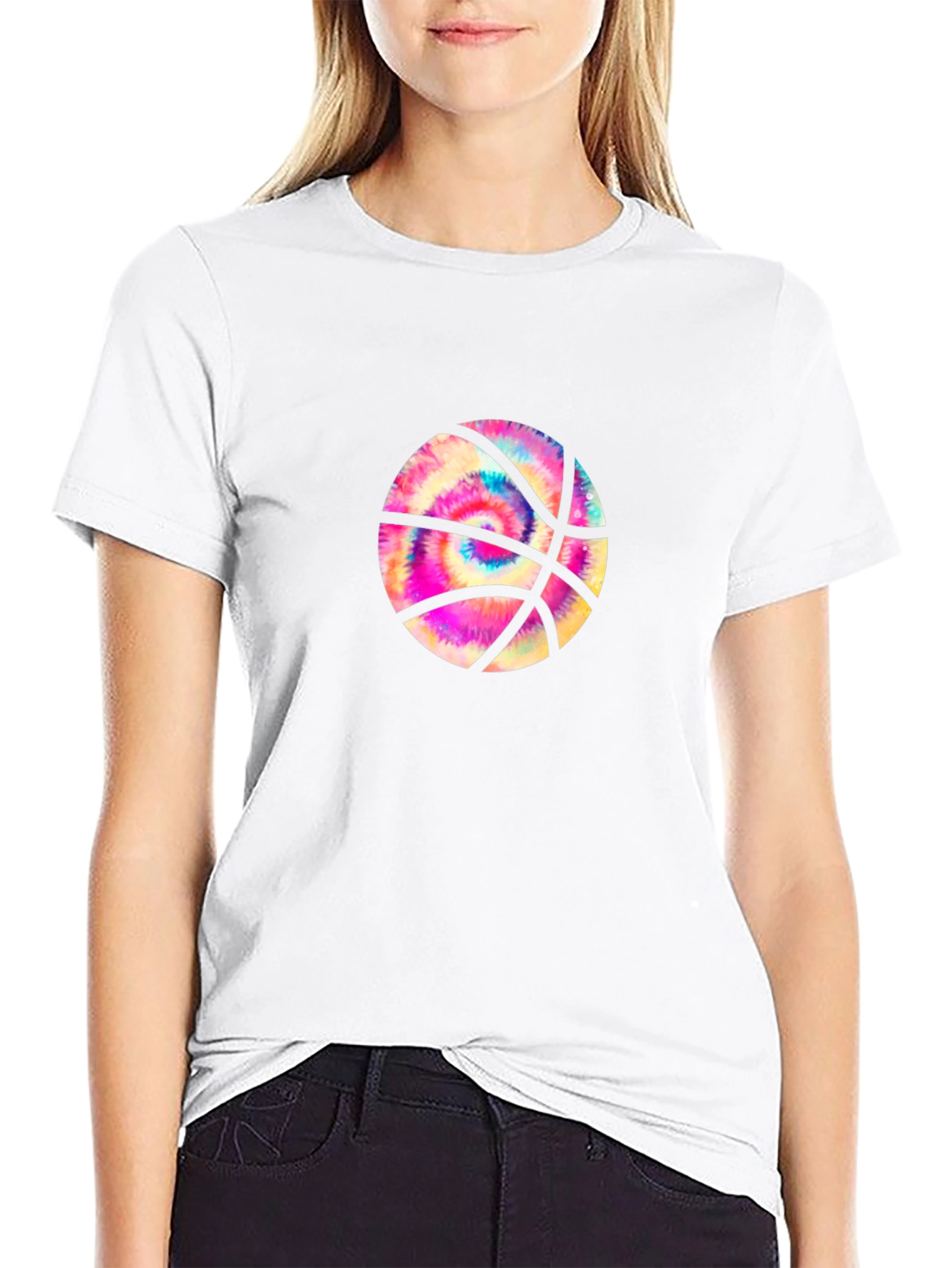 Tie-Dye Basketball Graphic Tee
