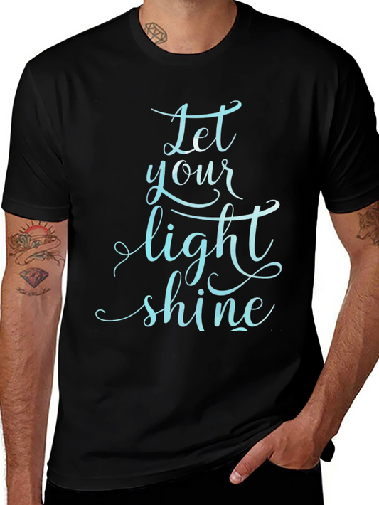 Let Your Light Shine Graphic Tee - Black