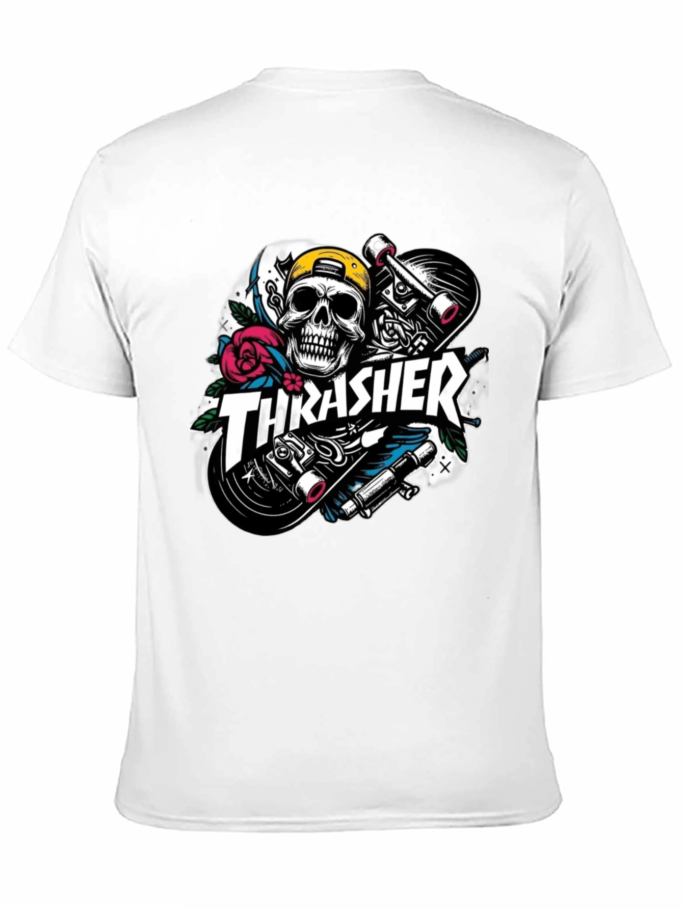 Thrasher Skull Skateboard Graphic Black T-Shirt