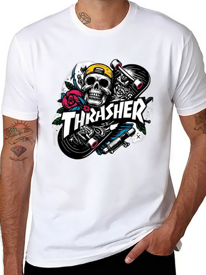 Thrasher Skull Skateboard Graphic Black T-Shirt