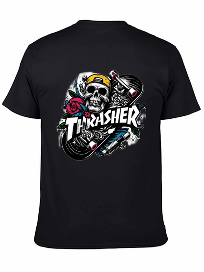 Thrasher Skull Skateboard Graphic Black T-Shirt