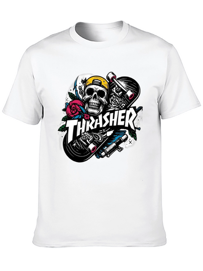 Thrasher Skull Skateboard Graphic Black T-Shirt
