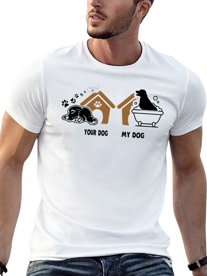 Your Dog My Dog Black Graphic T-Shirt