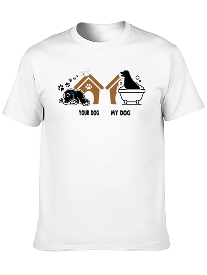 Your Dog My Dog Black Graphic T-Shirt