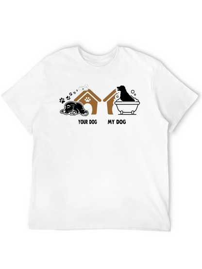 Your Dog My Dog Black Graphic T-Shirt