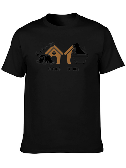 Your Dog My Dog Black Graphic T-Shirt