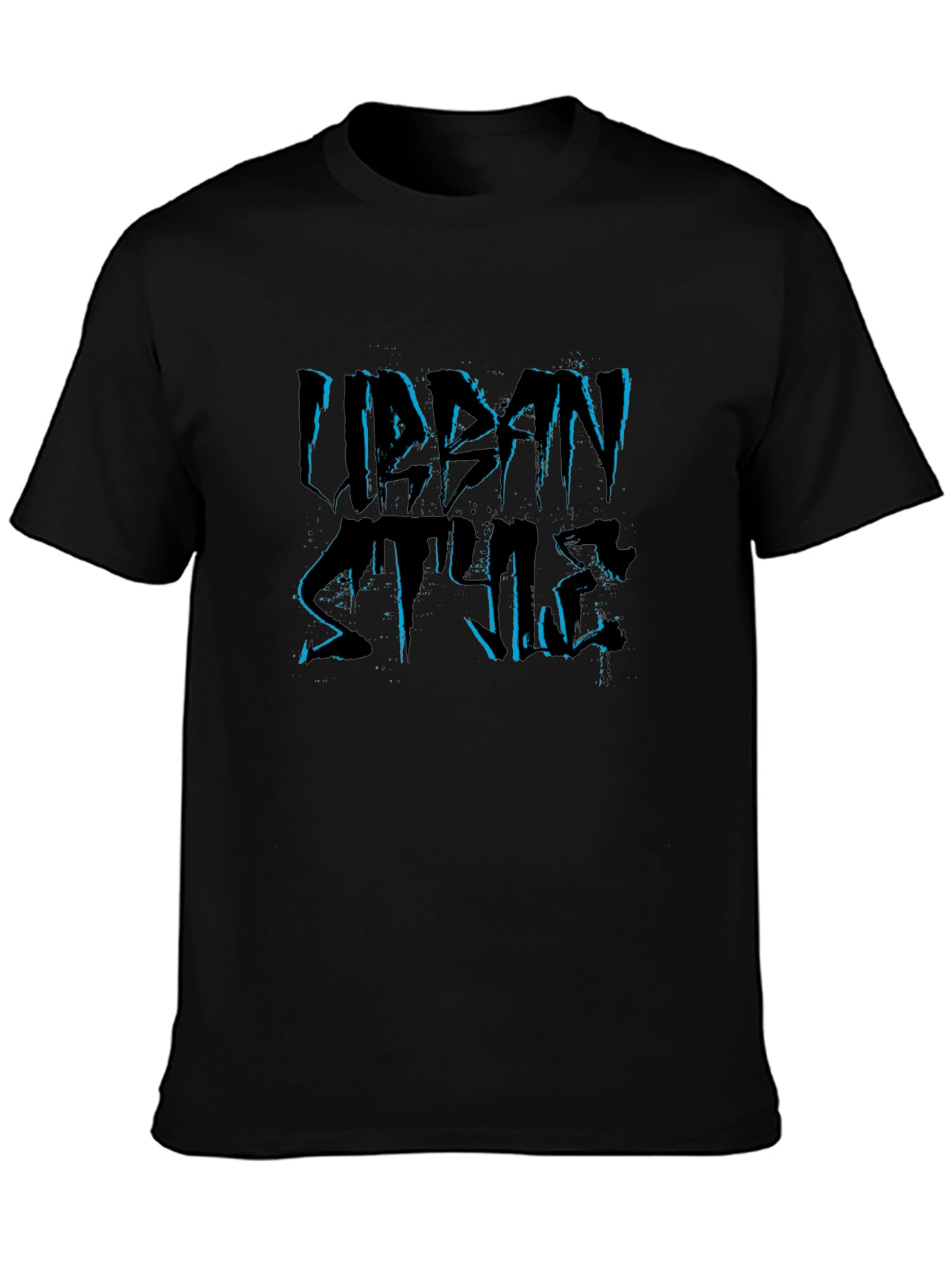 Urban Style Black Graphic Tee