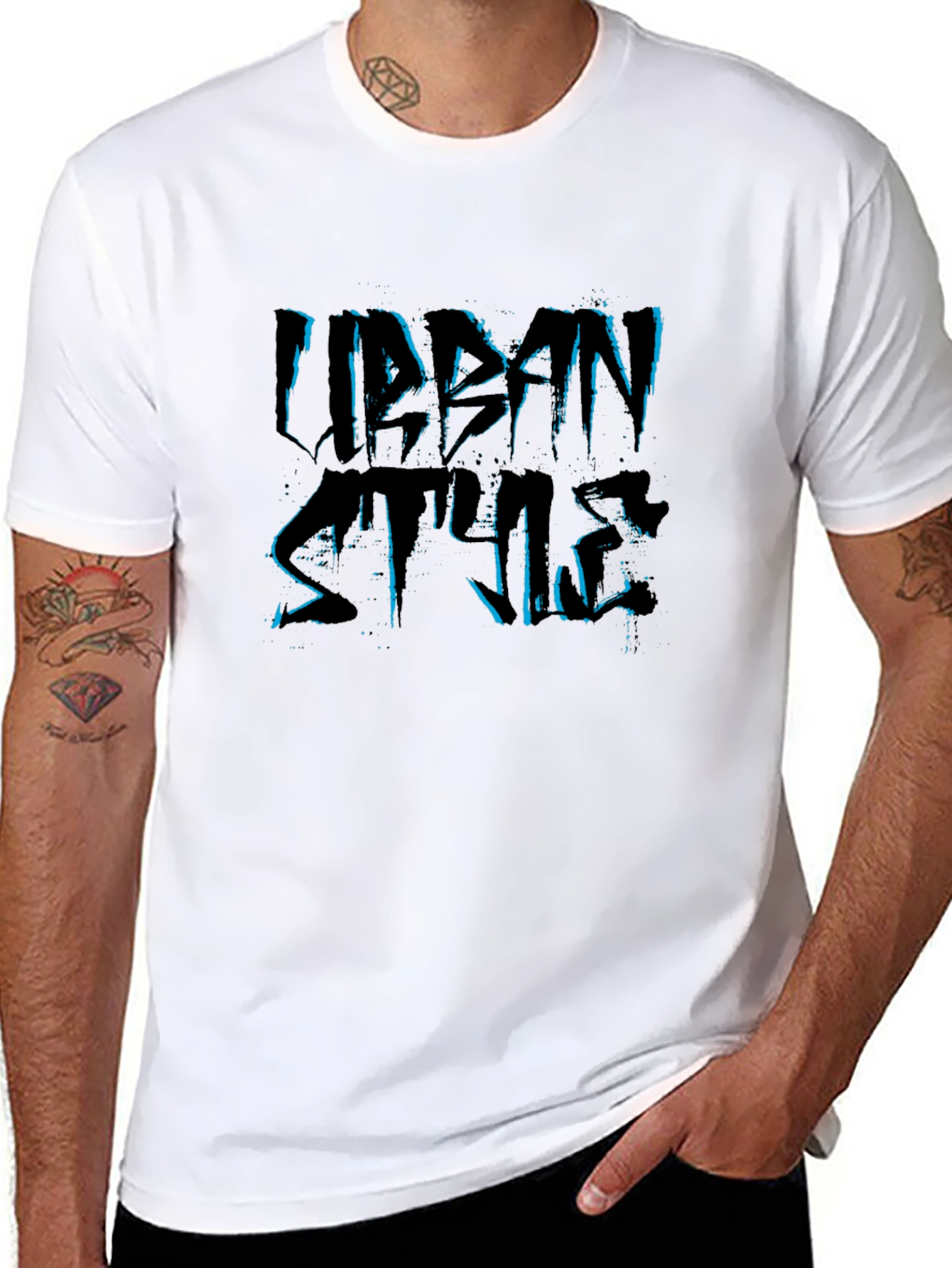 Urban Style Black Graphic Tee