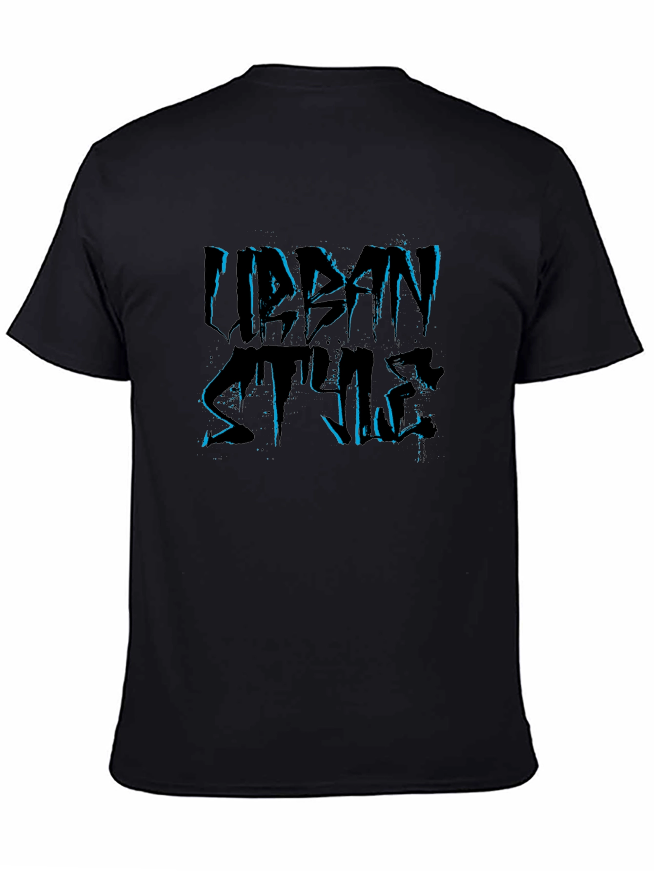 Urban Style Black Graphic Tee
