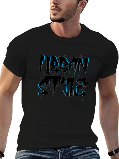 Urban Style Black Graphic Tee