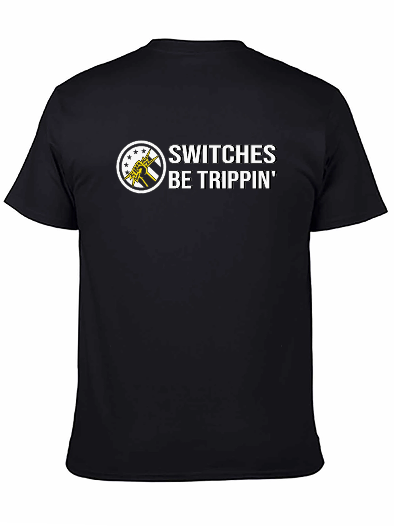 Switches Be Trippin Black Graphic Tee