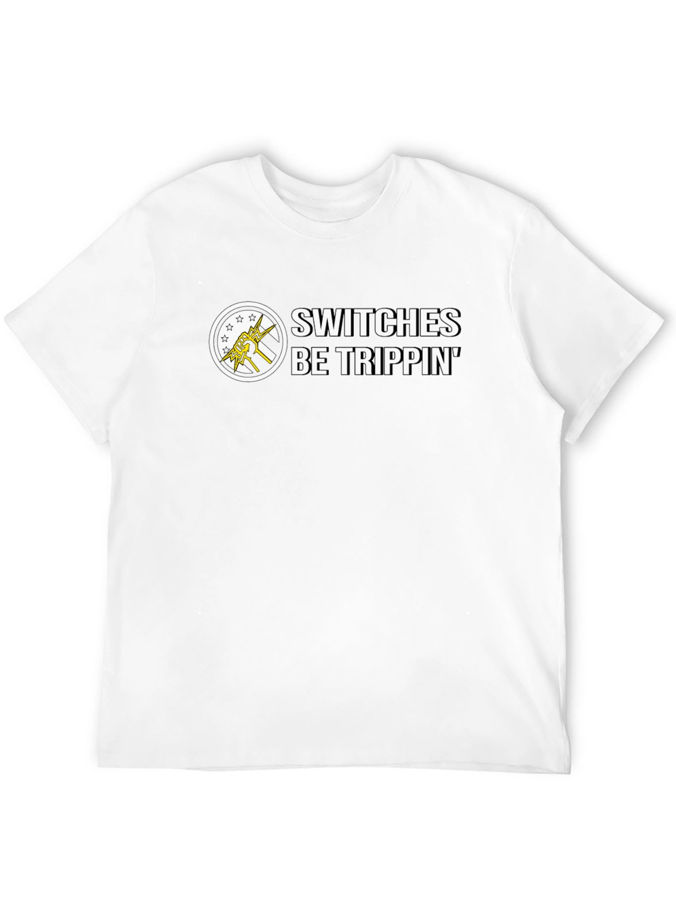 Switches Be Trippin Black Graphic Tee