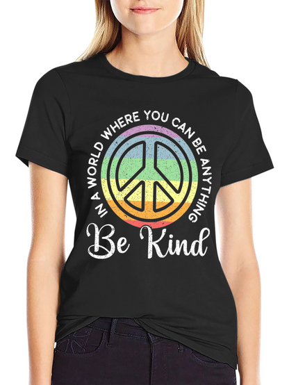 Be Kind Peace Sign Graphic Tee