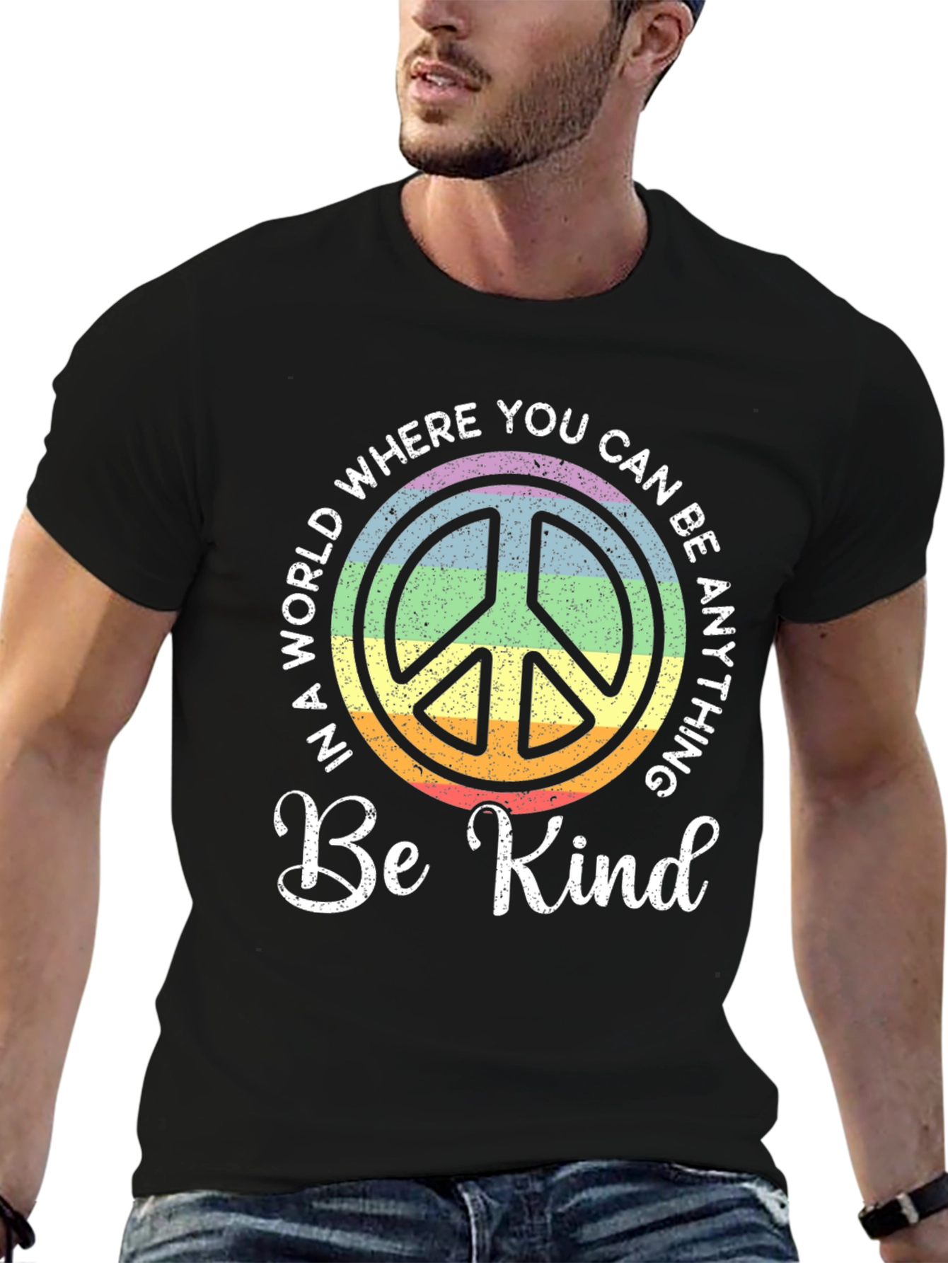 Be Kind Peace Sign Graphic Tee