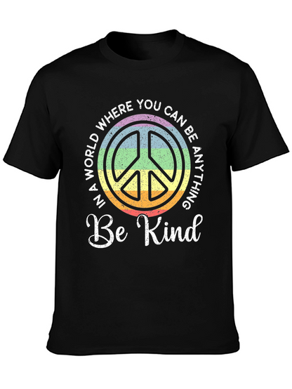 Be Kind Peace Sign Graphic Tee