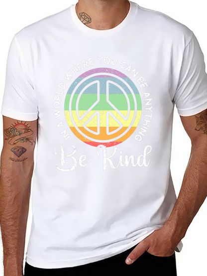 Be Kind Peace Sign Graphic Tee