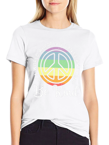 Be Kind Peace Sign Graphic Tee