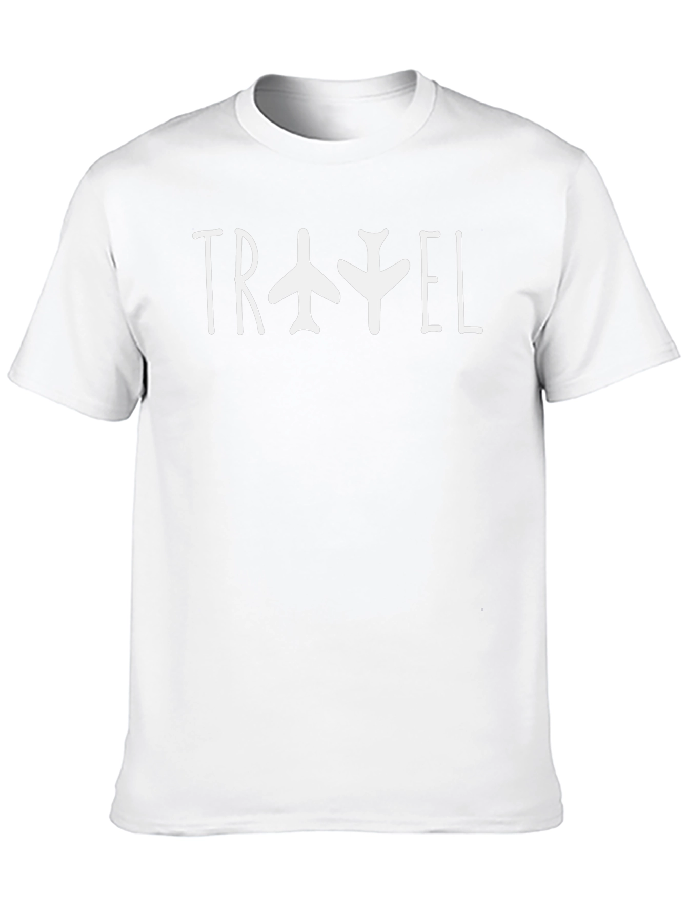 Travel Airplane Graphic Black T-Shirt