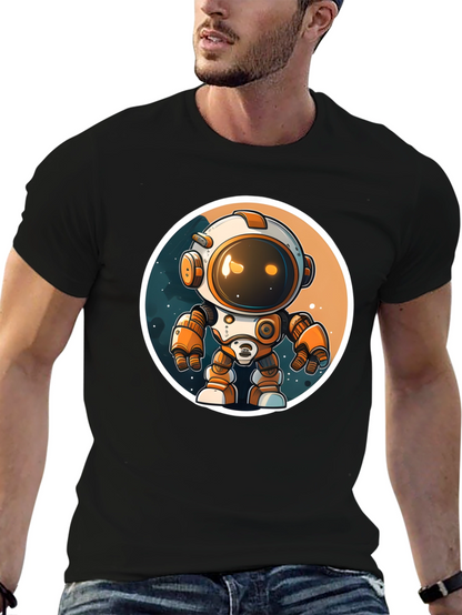 Astronaut Robot Graphic Tee
