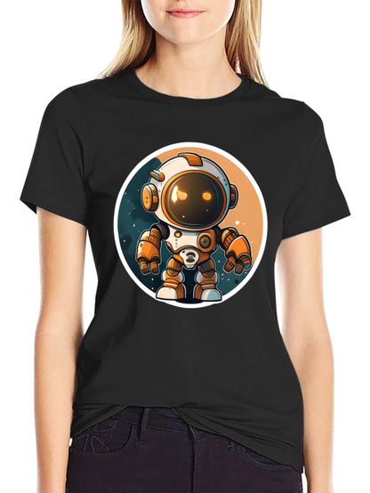 Astronaut Robot Graphic Tee