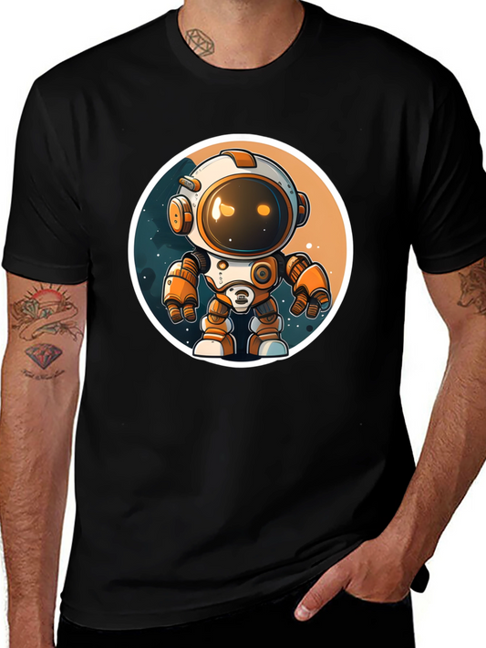 Astronaut Robot Graphic Tee