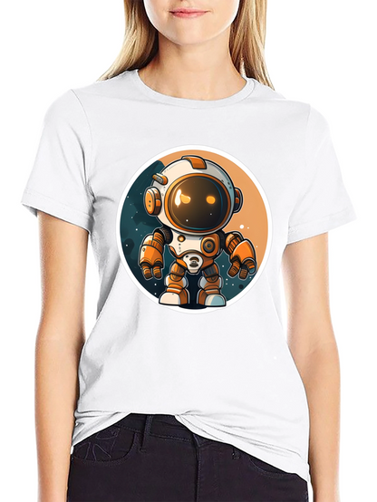 Astronaut Robot Graphic Tee