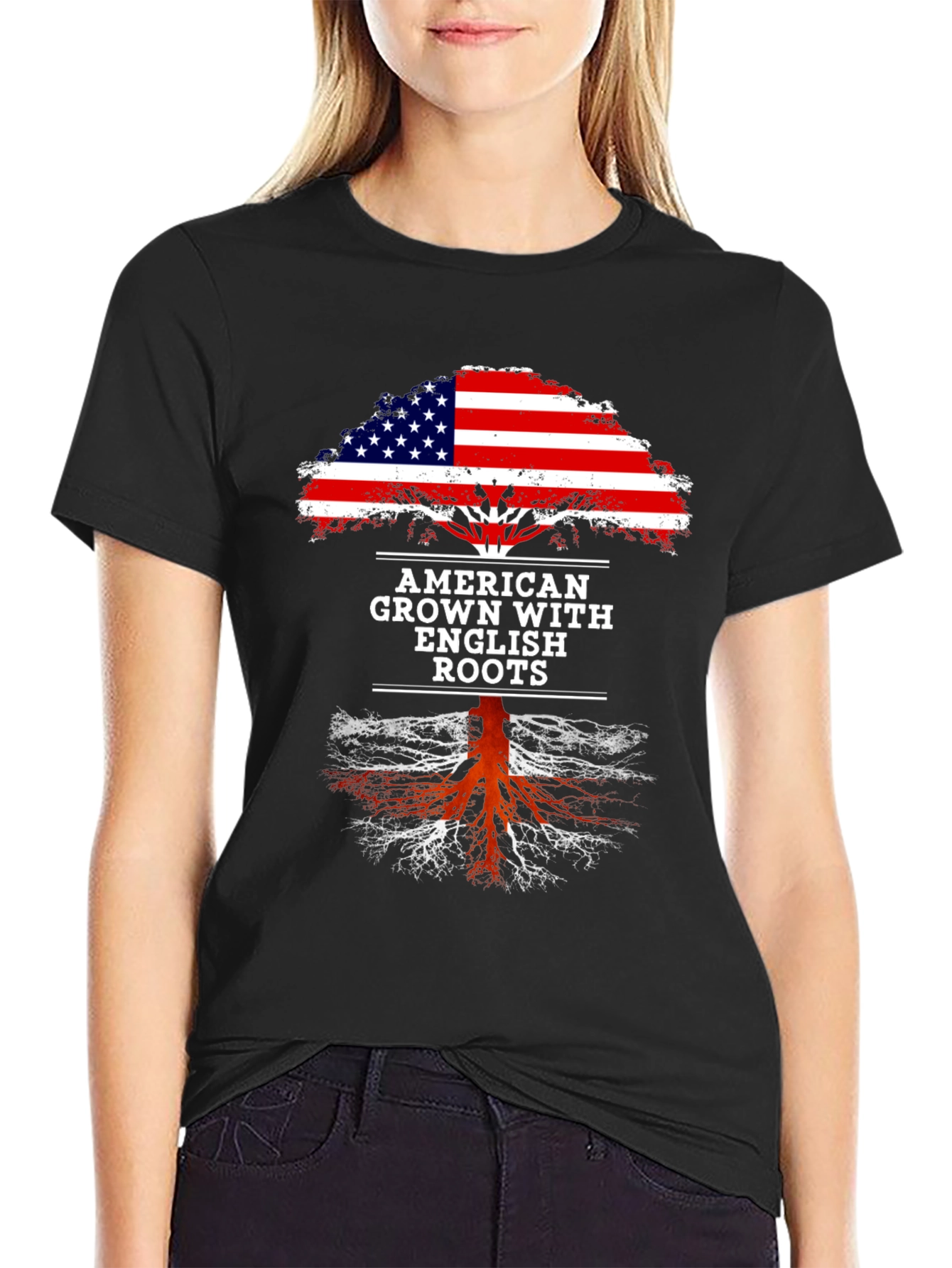 American Grown with English Roots Graphic Tee