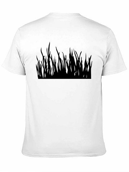 Black Grass Silhouette Graphic T-Shirt