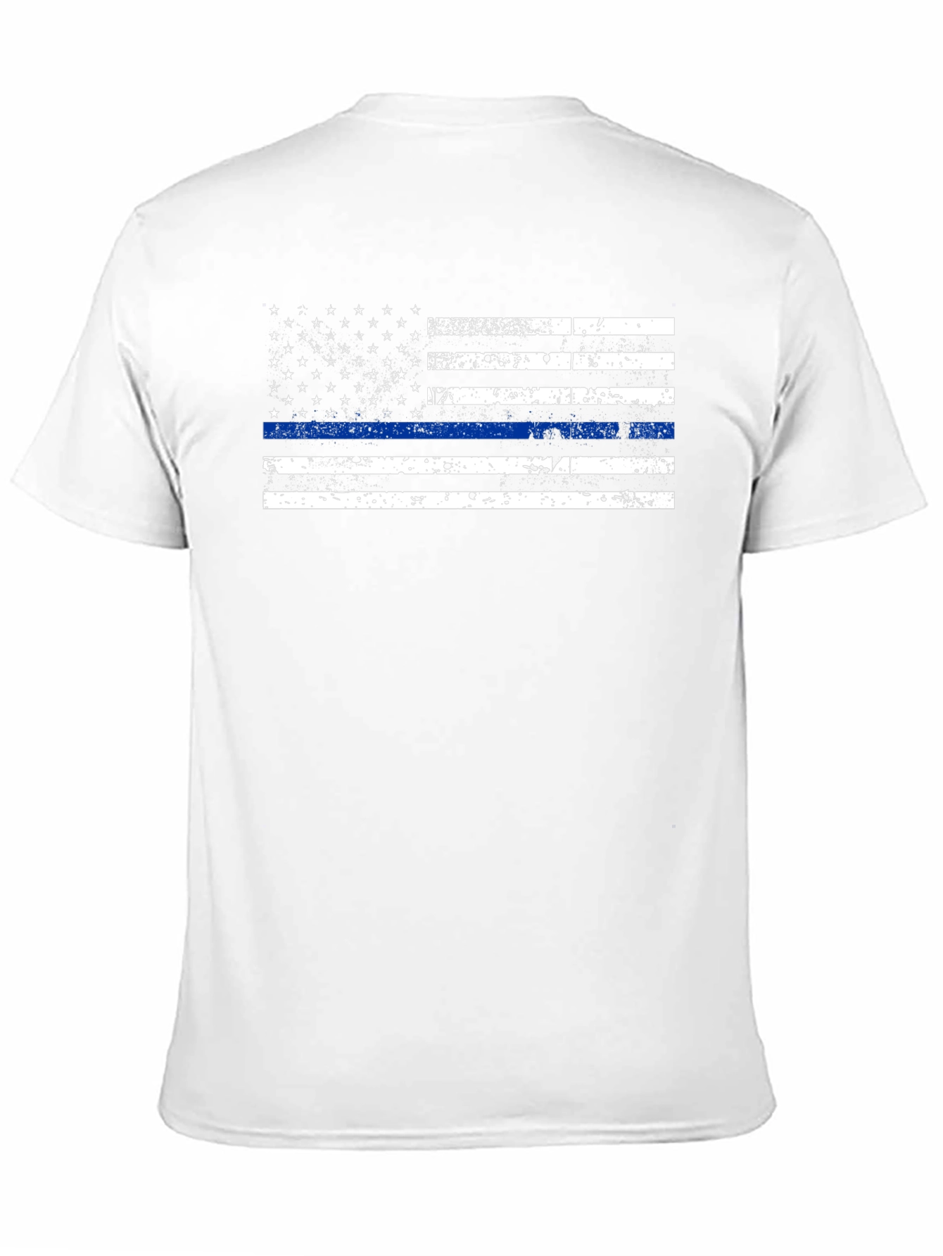 Thin Blue Line American Flag Graphic Tee
