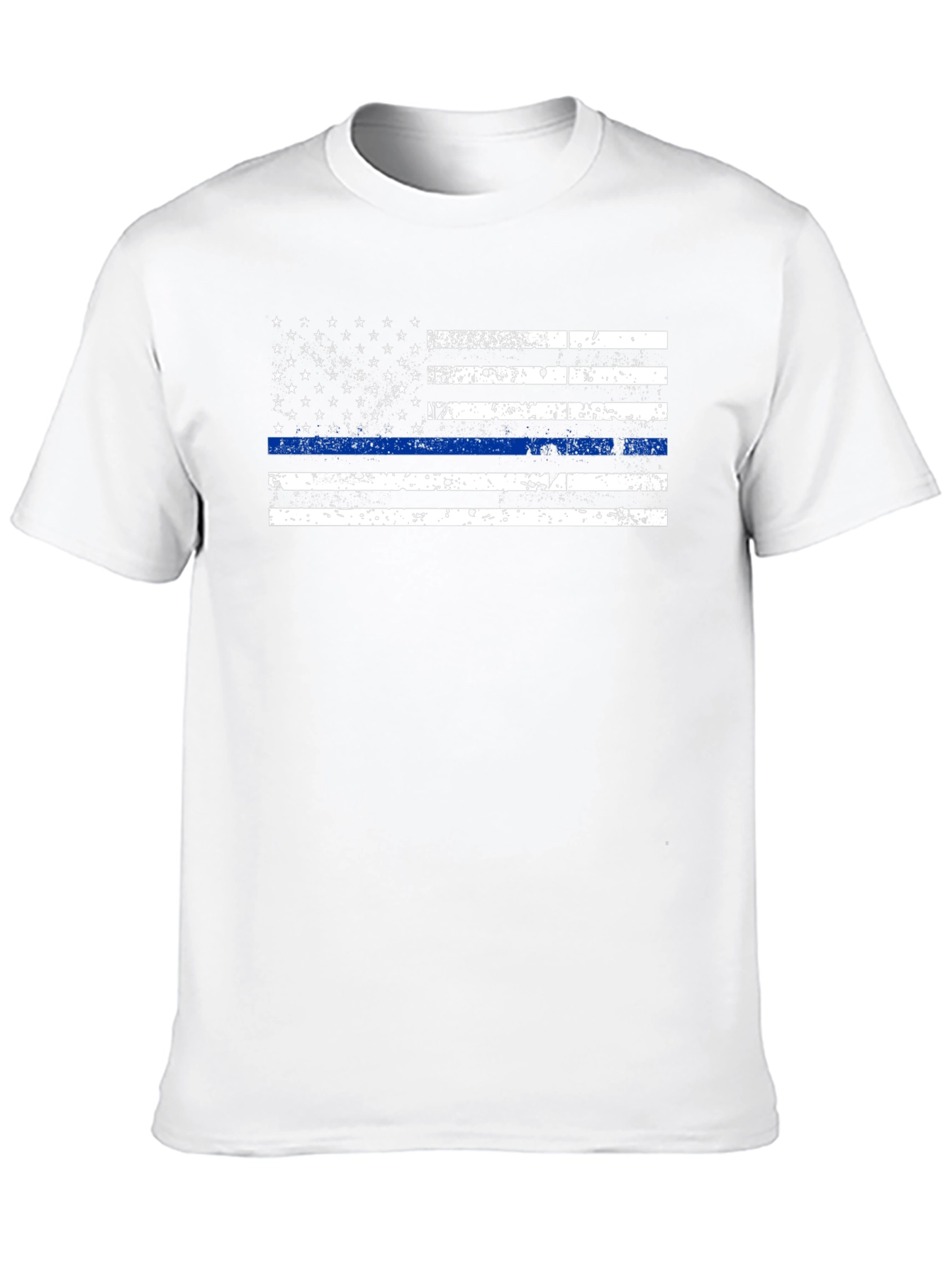 Thin Blue Line American Flag Graphic Tee