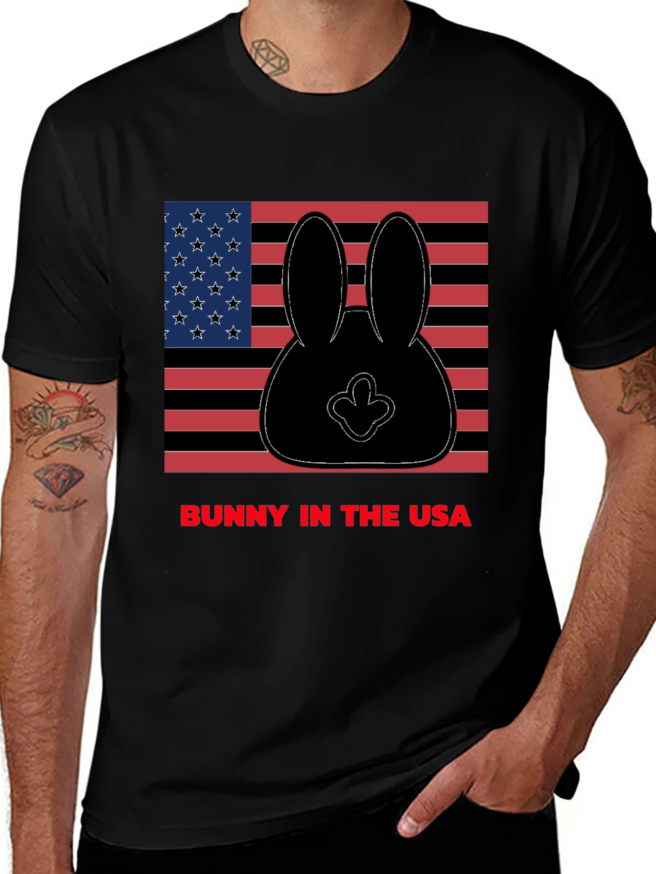 Bunny in the USA Graphic T-Shirt