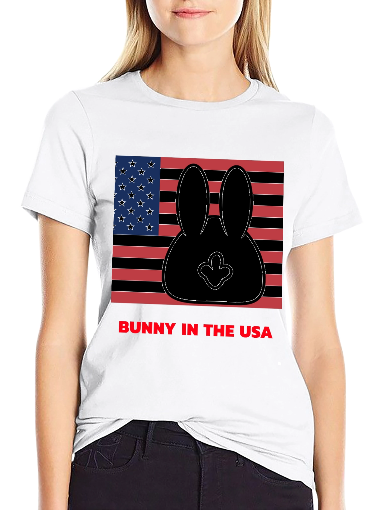 Bunny in the USA Graphic T-Shirt