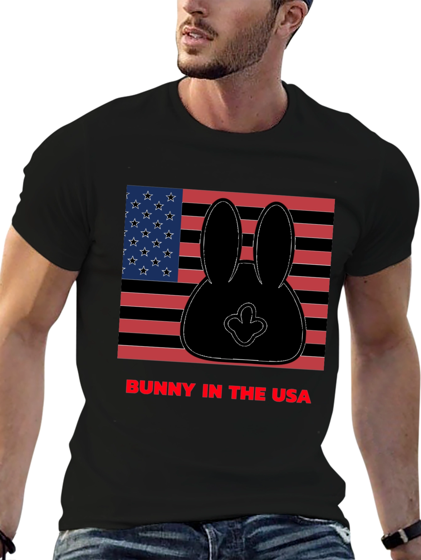 Bunny in the USA Graphic T-Shirt