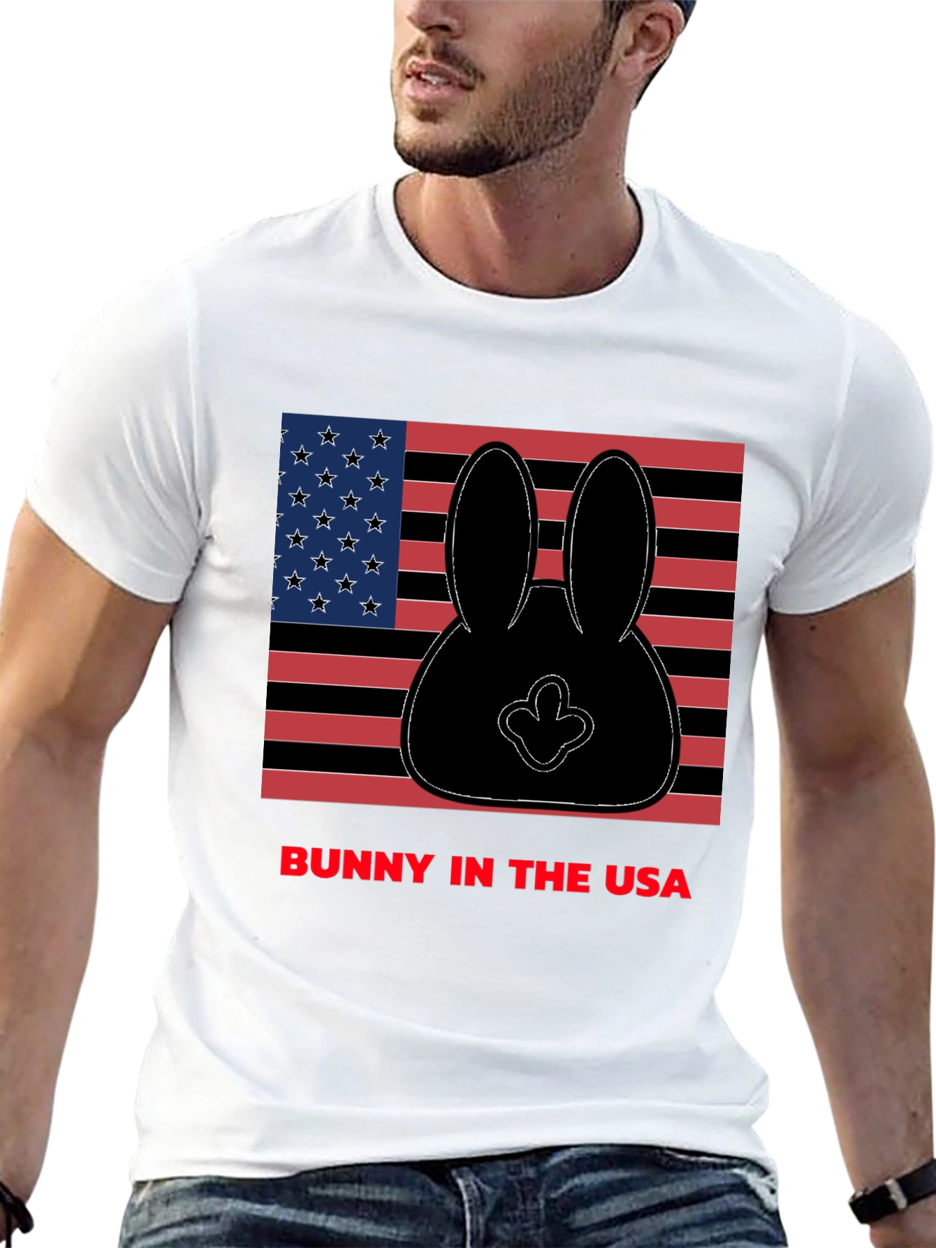 Bunny in the USA Graphic T-Shirt