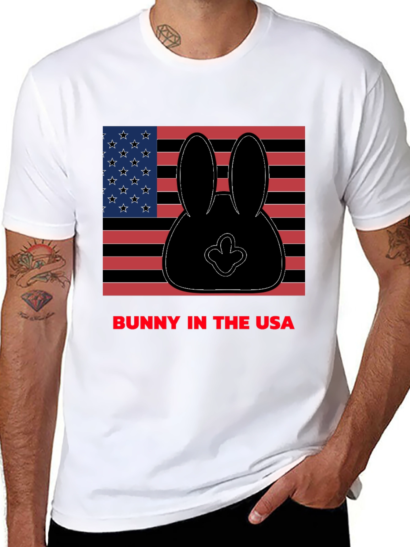 Bunny in the USA Graphic T-Shirt