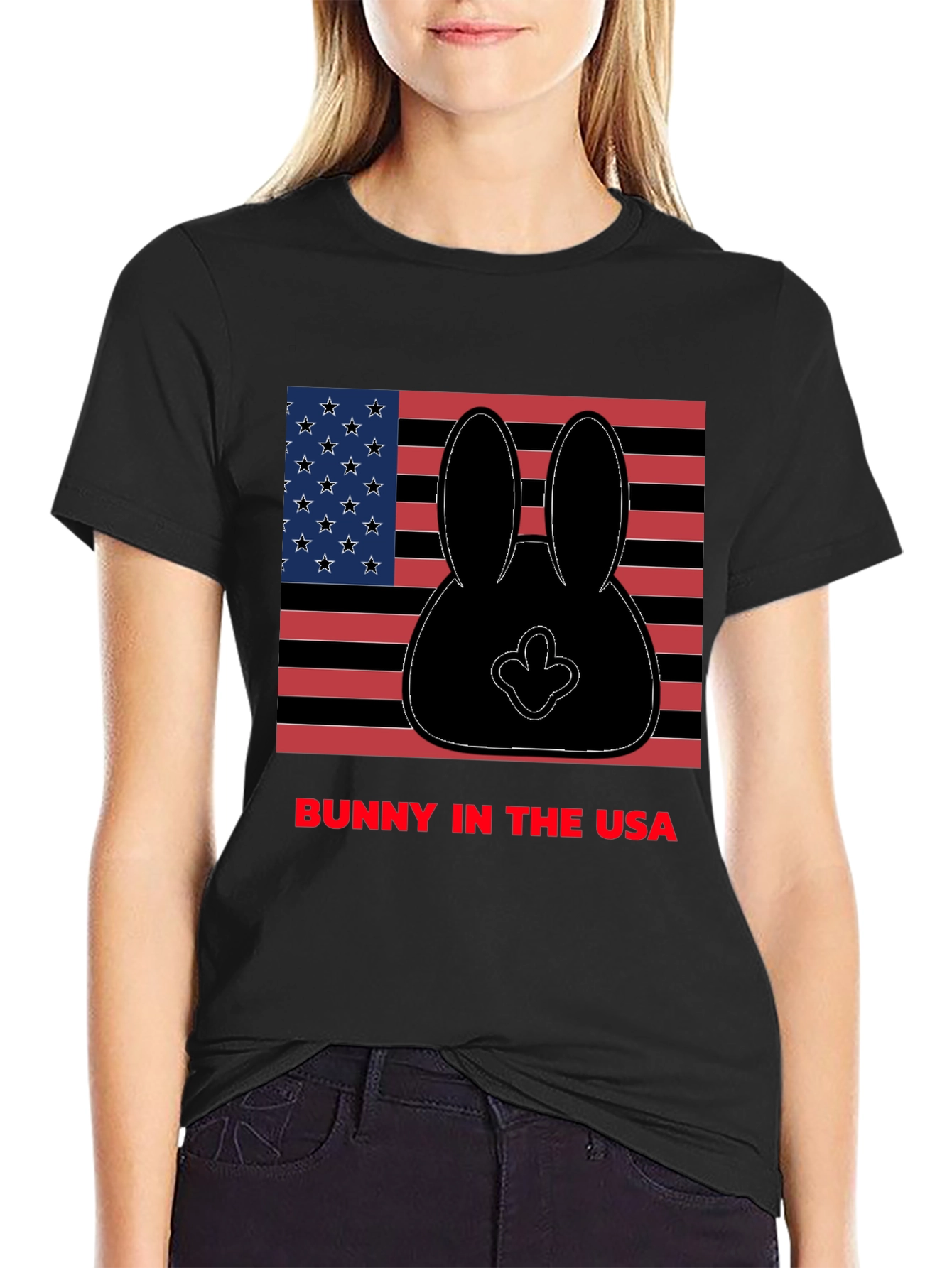Bunny in the USA Graphic T-Shirt