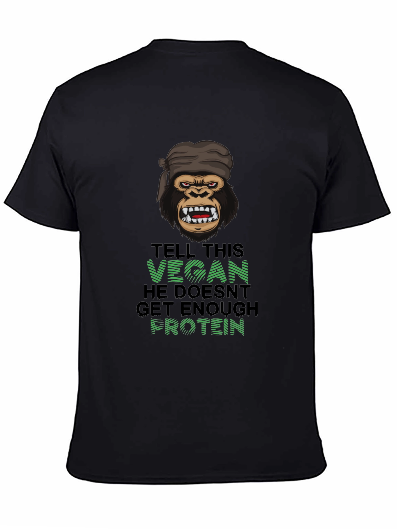 Vegan Gorilla T-Shirt: Enough Protein?