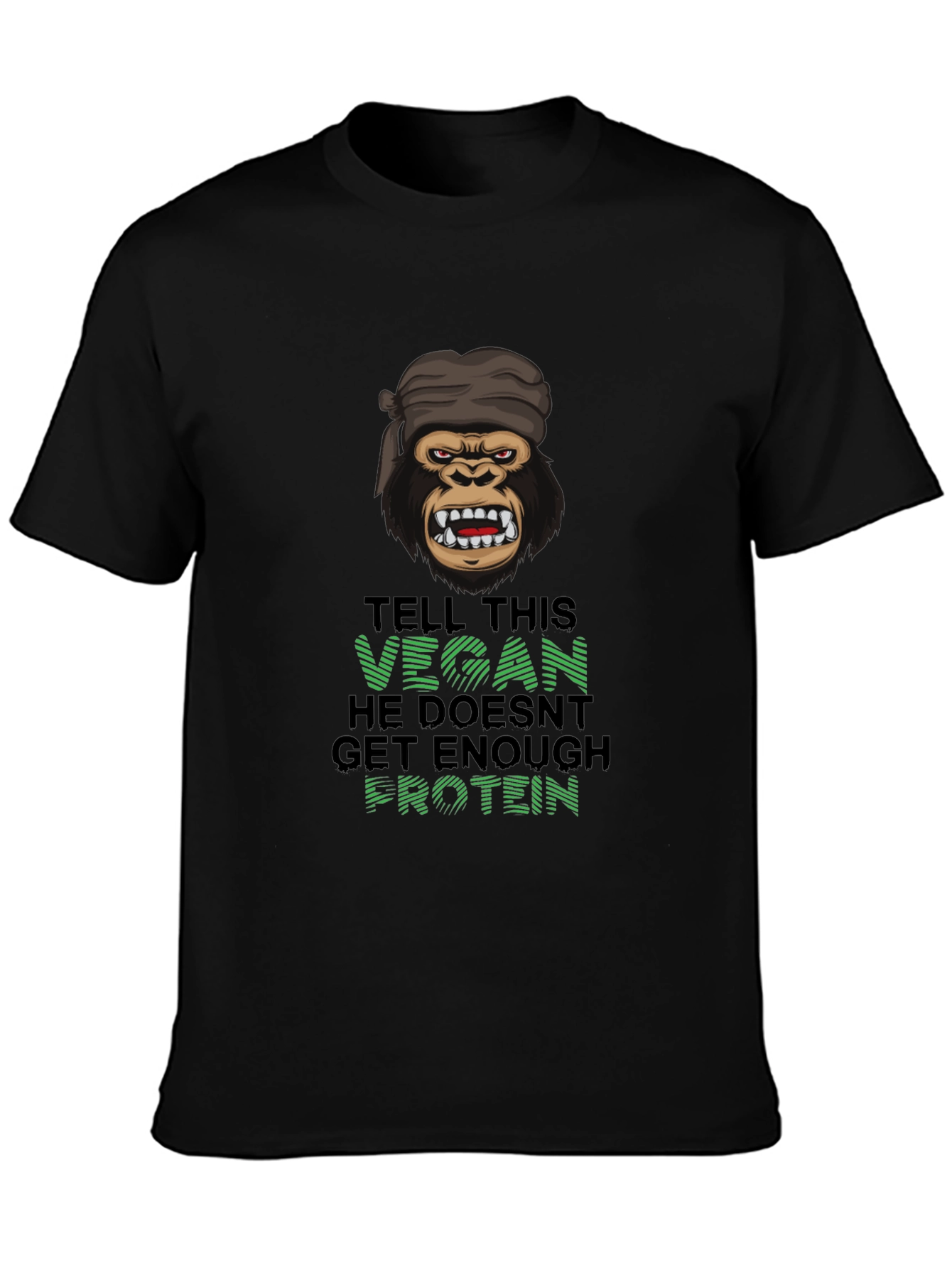 Vegan Gorilla T-Shirt: Enough Protein?
