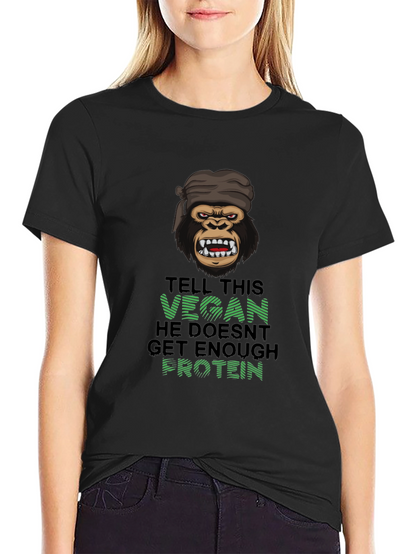 Vegan Gorilla T-Shirt: Enough Protein?