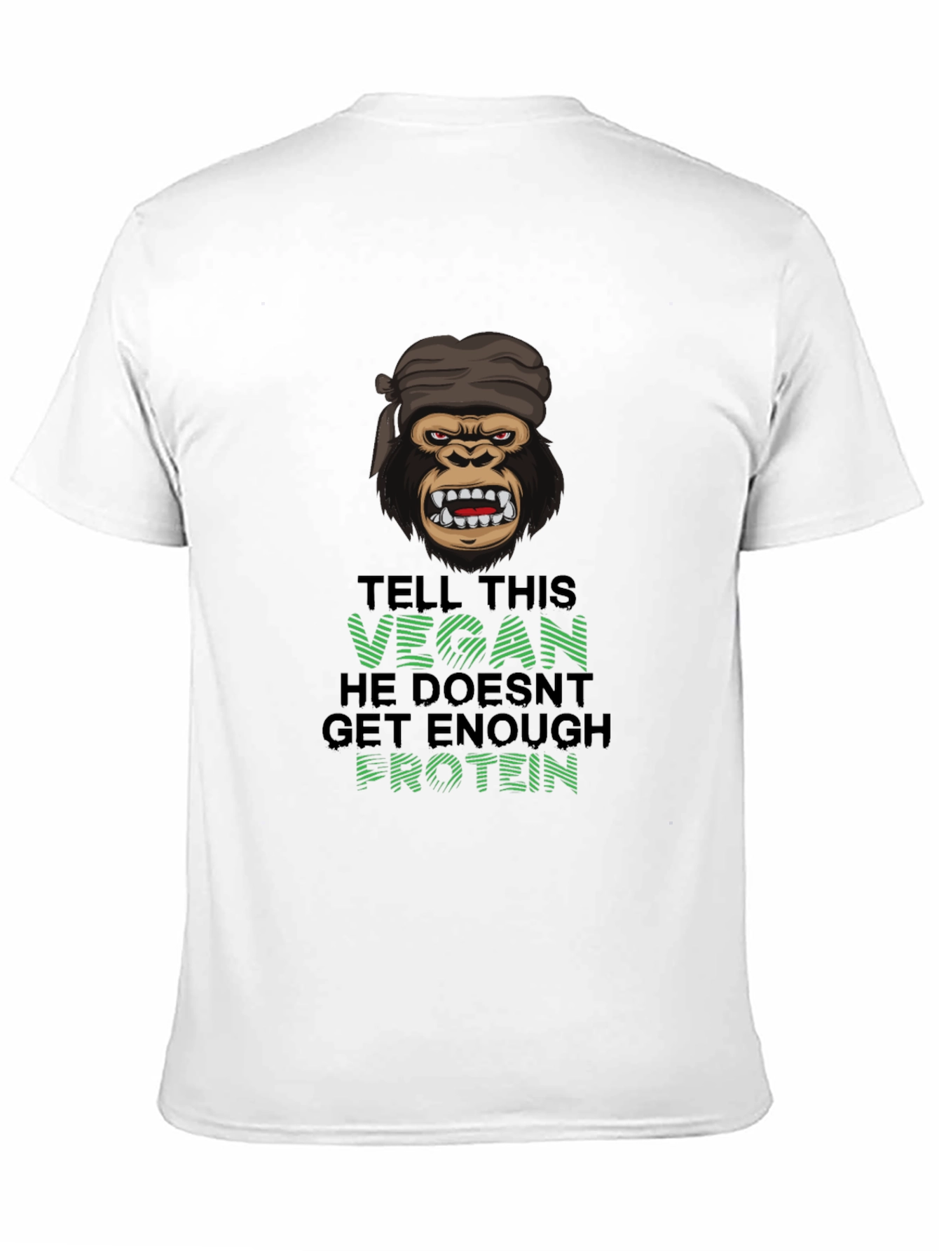 Vegan Gorilla T-Shirt: Enough Protein?
