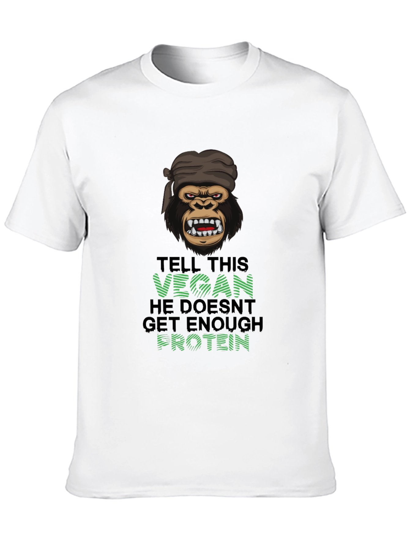 Vegan Gorilla T-Shirt: Enough Protein?